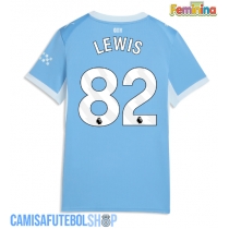 Camisa de time de futebol Manchester City Rico Lewis #82 Replicas 1º Equipamento Feminina 2026-27 Manga Curta